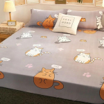 &Uuml;limalt veekindel voodimadratsi kate, varustatud lina multifilmi printimisega voodikate Deep Pocket voodilina voodikate Kodutekstiil(EI OLE padjap&uuml;&uuml;ri) 90x200cm Only a sheet