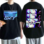 Jaapani anime Lucy Cyberpunk Edgerunners T-s&auml;rgid Harajuku koomiksitr&uuml;kiga unisex naiste l&uuml;hikeste varrukatega graafiline T-s&auml;rk Oversized L