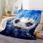 Jalgpallimustriga tekk Soojad retro tekid vooditele Magamistoa Diivanitekk Reisipiknikutekk Reisimine, Kontor 75x100cm