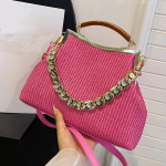 Disainer Shell Clip Weave Rahakott Kotid Keti &Otilde;lakott Luksuslik &Otilde;htune Clutch Party Kuum roosa k&auml;ekott ja rahakott Chic Hobo kotid kuum roosa v&auml;rv