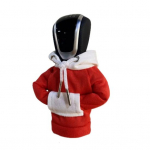 Car Gear Shift Fit Shifter Cover Universaalne Protector Stick Decor Gearshift Funny Sweater Hoodie Automotive punane/valge