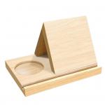 Kolmnurkne raamaturiiul, stabiilse konstruktsiooniga puidust raamatualus, topsihoidja ja tahvelarvutipesa kodu magamistuppa B