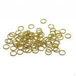 50pcs Round Split Rings 10mm Diameter For Jewelry Making gold