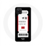 Coque Samsung Galaxy A12 Billet d'avion marrakech