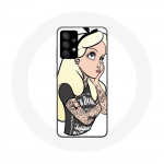 Coque pour Samsung Galaxy A13 5G Alice Princesse tatou&eacute;e