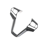 Car Steering wheel decorative sequins Steering Wheel Frame Cover Trim for Isuzu D-Max Dmax 2022 2023 carbon fibre gray