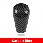 Carbon fibe Car Gear Head Shift Knob Cover Gear Shift Handle Trim Sticker For Mazda 3 Axela CX-30 CX30   Accessories Carbon fiber
