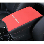 For Mitsubishi Eclipse Cross 2018 armrest box protection PU leather cover interior decoration accessories car-styling punane