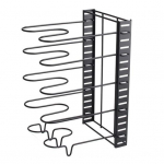 1 komplekt poti hoiuriiul Sisset&otilde;mmatav, tugev kandev&otilde;ime, rauast pikendatav jaotatud teisaldatav panni korrastaja k&ouml;&ouml;gitarvikud Unilateral