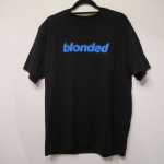 Ametlik Frank Ocean Blonded Logo Must Sinine S&auml;rk T-s&auml;rk Unisex T-s&auml;rk XXXXL