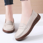 Naiste pehmed p&uuml;ksid jalas vabaaja elegantsed suvised hingavast nahast mustad mokassiinkingad 35 must