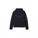 Nike Sportswear Tech Fleece t&auml;ispika lukuga kapuutsiga pusa (Aasia suuruse m&auml;&auml;ramine) Must Meeste Streetwear CU4490-010 XXL