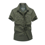 Cooljacket Beauyer Meeste suvised l&uuml;hikeste varrukatega puuvillased s&auml;rgid &uuml;hev&auml;rvilised suures suuruses s&otilde;jav&auml;e s&auml;rgid 2XL gray