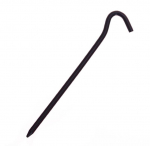 10 tk fikseeritud v&auml;listingimustes alumiiniumsulamist vastupidavad tarvikud kaasaskantav piknik 18 cm &uuml;mmargune telkimispulk 10pcs must