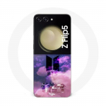 Coque Samsung Galaxy Z Flip5 bts groupe musique de kpop logo