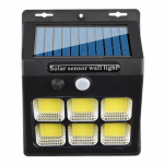 P&auml;ikese v&auml;lisvalgustuse liikumisandur P&auml;ikeseenergial t&ouml;&ouml;tav valgus &Uuml;lihele, veekindel juhtmevaba automaatne sisse/v&auml;lja 3 režiimiga seinaturvavalgusti E