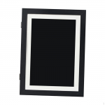 Kids Art Frame Front Opening Picture for Crafts black wood