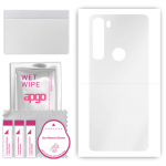 apgo Ultra Clear Protective Skin Sticker for the back compatible with Motorola Edge, Wrap Film, Hydrogel Film, Flexible, Soft TPU with positioning lay