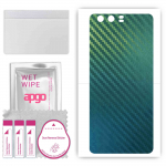 apgo Protective Skin Sticker for the back compatible with Huawei P10, Wrap Film, Foil, Vinyl - Pattern Carbon Chameleon CAKA1