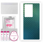 apgo Protective Skin Sticker for the back compatible with ZTE Axon 40 Ultra, Wrap Film, Foil, Vinyl - Pattern Carbon Chameleon CAKA1