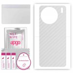 apgo Protective Skin Sticker for the back compatible with Vivo X90, Wrap Film, Foil, Vinyl - Pattern Transparent Carbon