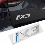 ABS iX3 Logo Auto Embleem Kleebis Tagumine Pagasiruumi M&auml;rk Kleebis Silver Style