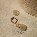 Stiilsed Peace Buckle K&otilde;rvar&otilde;ngad T&uuml;drukutele, Imitatsiooniga Jade K&otilde;rvar&otilde;ngad kuld