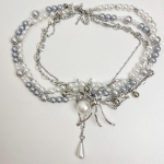 Isiksus Y2K lahe Cosplay kaelakee Unisex helmestega kaelakee &auml;mblikripats sulamist p&auml;rlikett ehe gooti hip-popi aksessuaar