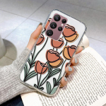 &Uuml;mbris Samsung A52 kate Silikoon Coque jaoks Galaxy A52S 5G A51 A12 S22 Ultra S20 FE S21 A32 4G A71 A21S A50 A30S Flower Funda A12