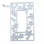 Viie otsaga t&auml;rniga raam l&otilde;ikamine die isetegemise v&auml;ljal&otilde;igete albumi paberkaardid k&auml;sit&ouml;&ouml; &scaron;abloonvorm h&otilde;be