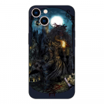 Must tpu &uuml;mbris Samsung Galaxy S6 S7 S8 S9 Plus tagakaanele, Bloodborne Blood moon kunst Samsung S6