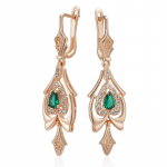 Vintage suured ripatsk&otilde;rvar&otilde;ngad naistele smaragdroheline tsirkoon etnilises stiilis luksuslikud ehted pulmatarvikud roheline