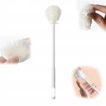 Pika varrega tassihari silikoonpudeli puhastushari veetassi pudelite puhastusvahend veepudeliharja puhastusvahend harjad puhastusharjad One Size valge