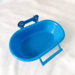 1 tk linnuvann 22 cm pikk vanni kuju S&ouml;&ouml;tmisvanni vesi Multifunktsionaalne vannikarp Linnutarvikud Papagoivanni kraanikauss V&auml;ikesed lemmikloomatarbed sinine