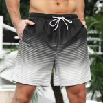 Stripe Gradient Meeste l&uuml;hikesed p&uuml;ksid Hawaii Puhkuse Rannap&uuml;ksid 3D Prinditud vabaaja, Suures suuruses lahtised kiiresti kuivavad ujumisp&uuml;ksid S