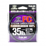 Sunline Fluorocarbon Leader Saltwater System Shock Leader 50m 35lb (9192) puhas