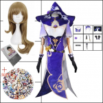 Cosplay Lisa kost&uuml;&uuml;m Anime Lisa Parukas Kleit M&uuml;ts Kindad Komplektid Lisa kost&uuml;&uuml;m Naiste Cosplay L-(Costume+Wig)