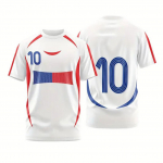 Suvine meeste s&auml;rk vabaaja l&uuml;hikeste varrukatega tee number 10 tr&uuml;kiga Jalgpalli T-s&auml;rk T&auml;navaspordis&auml;rk Meeste &uuml;lisuured riided S