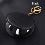 Moodne meigipeegel Pu v&auml;ike &uuml;mmargune peegel v&otilde;tmehoidja Kahepoolne kokkupandav peegel must