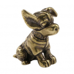 Youshengi messingist koerakujuke Vintage kutsikamudel Miniloom metallist kuju skulptuur tee lemmikloomade t&ouml;&ouml;laua Feng Shui t&ouml;&ouml;laua kaunistus Dog