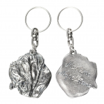 Neapolitan Mastiff, Mastino Napoletano - Silver-plated dog pendant, handbag decoration, backpack pendant by Art-Dog brand