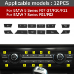 11/12/14 tk Auto Armatuurlaua Kliimaseadme AC Nupu Soojendi L&uuml;liti Kate BMW 5 6 7 Seeria X5 X6 F10 F18 F06 F12 F01 F15 F16 jaoks