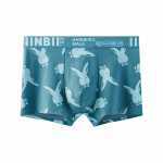 1 PC K&uuml;&uuml;liku mustriga prinditud meeste j&auml;lgedeta hingavad mugavad pehmed elastsed tavalised v&auml;rvilised p&uuml;ksid L hall