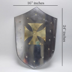 Keskaegne Ristis&otilde;dija R&uuml;&uuml;tli Rist Kilp Cosplay Kilp Funktsionaalne Armor R&uuml;&uuml;tel 60.96cm