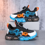 Kevad / S&uuml;gis Tossud Nahast T&uuml;drukute Spordijalatsid Mood Poiste Spordijalatsid P&ouml;&ouml;rlev Nupp T&uuml;drukute Spordijalatsid 33 must/sinine