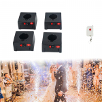 Confetti Machine with Remote Control Easy to Use for Event Concerts Disco DJ 2 Base 4 Base