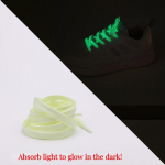 1 paar helendav kingapael Meeste naiste kingapaelad helendavad LED-fluorestseeruvad kingapaelad tossudele L&otilde;uend Kingad Stringid Pikkus 80cm/100CM/120cm/140cm 80CM sinine