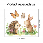 Fun-f298 multikas V&auml;ike siil J&auml;nes Liblikas Lill Magamistoa Elutoa Kodukaunistuse seinakleebis 40*50cm/fun-f298