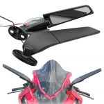 Honda CBR650R F CBR1000RR CBR600RR CBR 250R 300R 400RR 500R mootorrattapeegli modifitseeritud tuuletiivaga p&ouml;&ouml;rleva tahavaatepeegli jaoks must