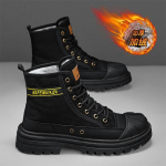 Lumekingad Meeste Jalan&otilde;ud Talvised Karusnahaga Soojad Vabaaja Pahkluuni Nahast Platvormiga Disainer Luksuslik Cowboy Taktikalised Chelsea Matkamine 39